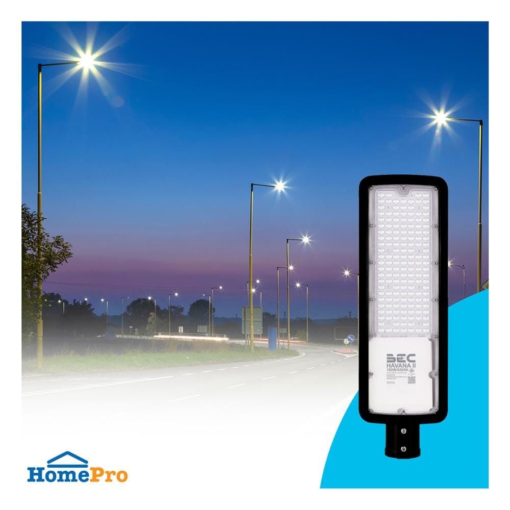 ไฟถนน LED BEC HAVANA II 150 วัตต์ DAYLIGHT สีดำ