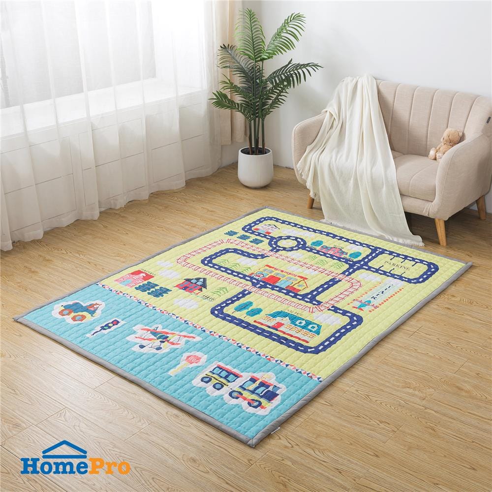 แผ่นอเนกประสงค์ HOME LIVING STYLE TRAIN 150X200 ซม. สีเหลือง