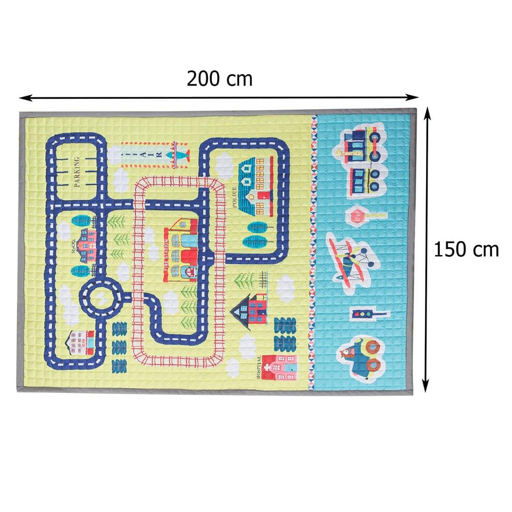 แผ่นอเนกประสงค์ HOME LIVING STYLE TRAIN 150X200 ซม. สีเหลือง