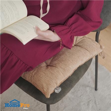 เบาะรองนั่ง HOME LIVING STYLE FLINT 18X18 นิ้ว สีน้ำตาล_5