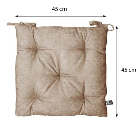 เบาะรองนั่ง HOME LIVING STYLE FLINT 18X18 นิ้ว สีน้ำตาล_7