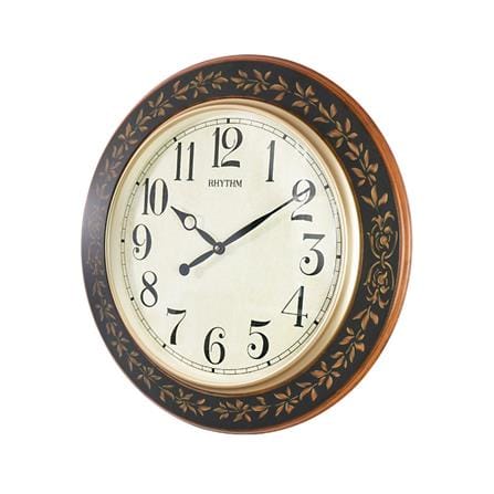 นาฬิกาแขวนไม้ RHYTHM CMG292NR06 23.5 นิ้ว สีน้ำตาล_2