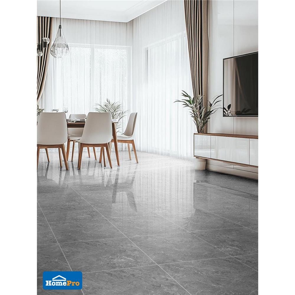 กระเบื้องพื้น 50x50 ซม. TARA โฮลัน เทาเข้ม A 1 ตร.ม.