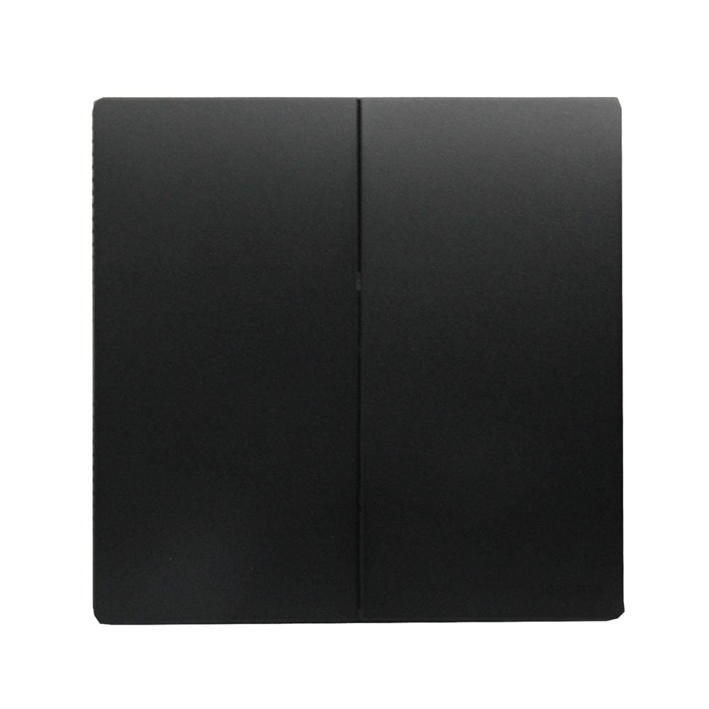 ชุดสวิตช์ 1 ทาง 2 ช่อง BTICINO MALLIA SENSES S281002MB สีดำ