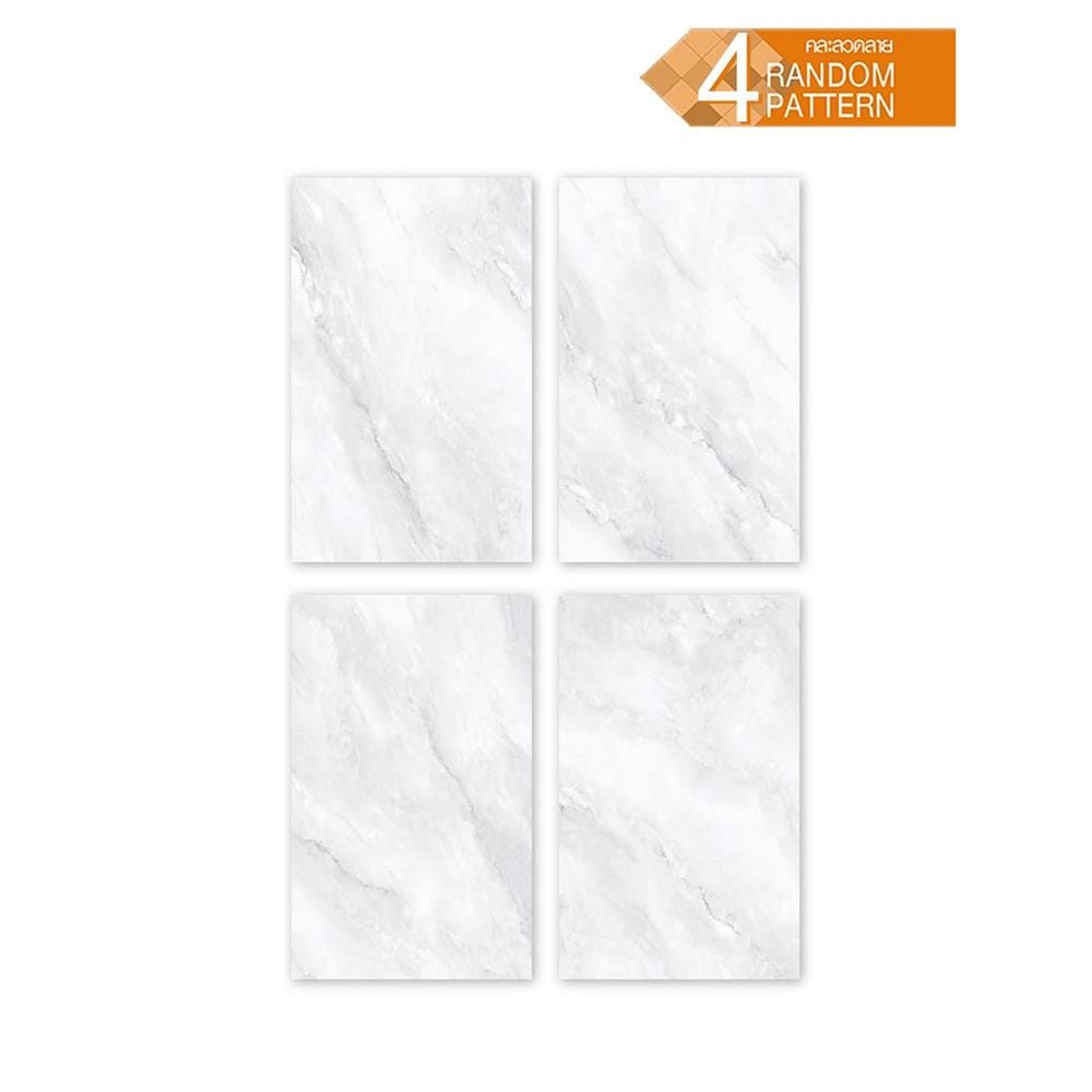 กระเบื้องผนัง 25x40 ซม. TARA อาร์กัส มาร์เบิล ไวท์ A 1 ตร.ม.