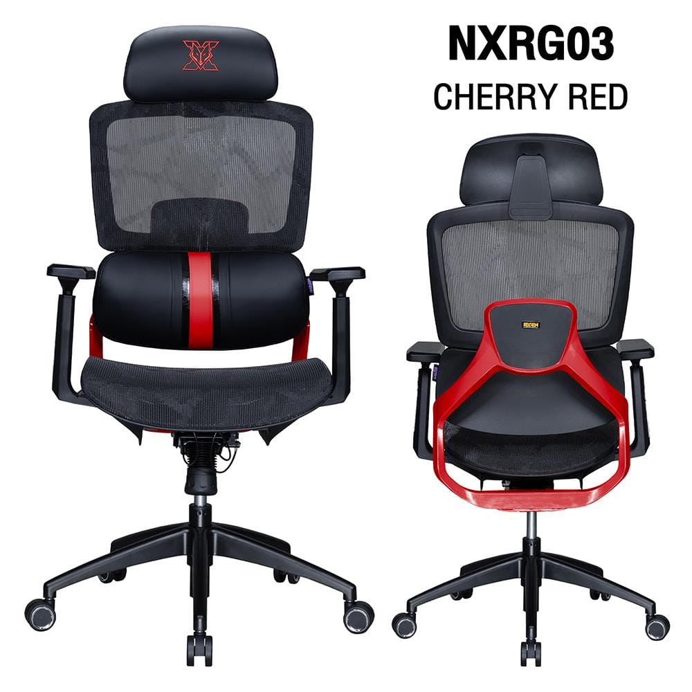 เก้าอี้สุขภาพ NUBWO NXRG03 MIDNIGHT สีแดง/ดำ