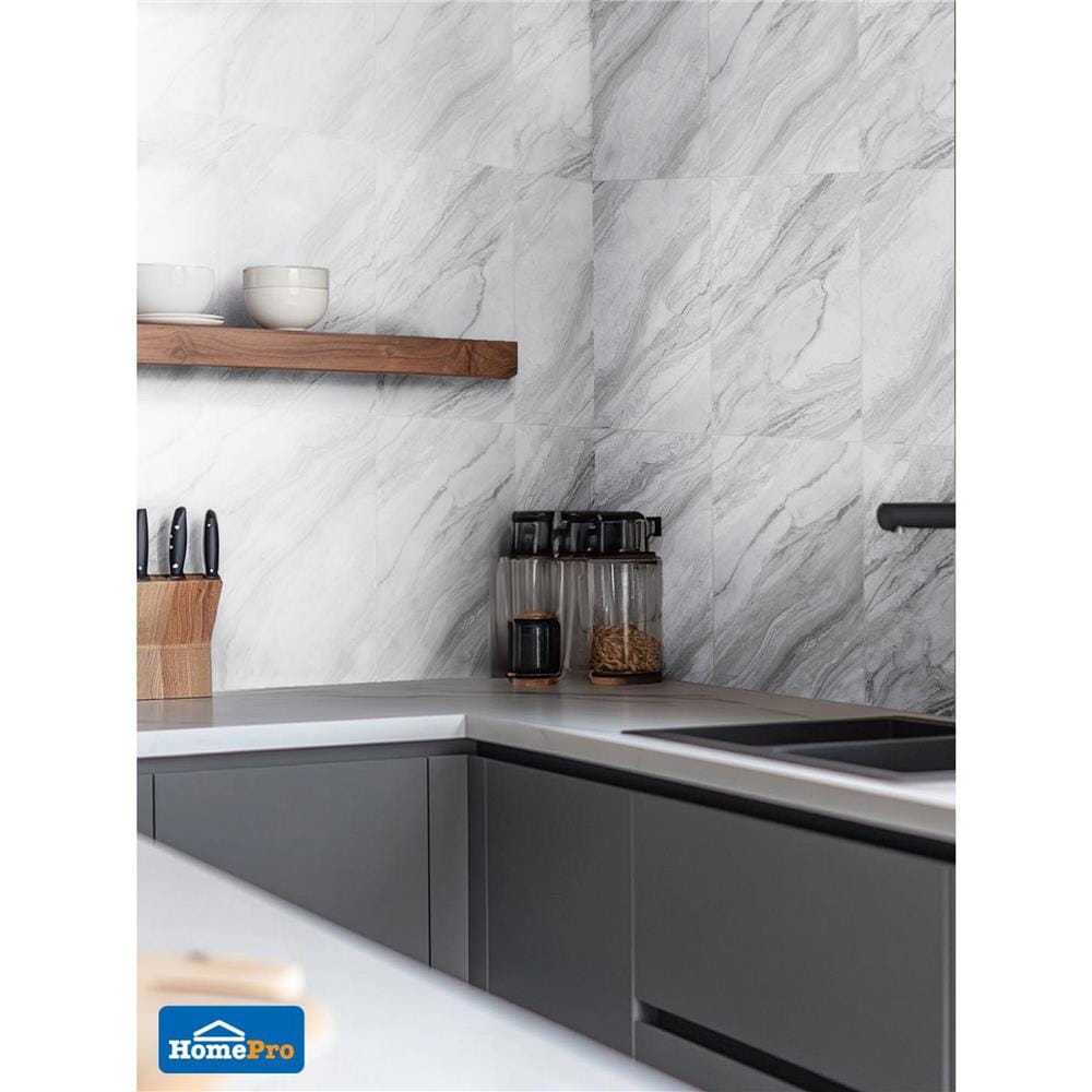 กระเบื้องผนัง 25x40 ซม. TARA คาริสโต มาร์เบิล ไวท์ A 1 ตร.ม.