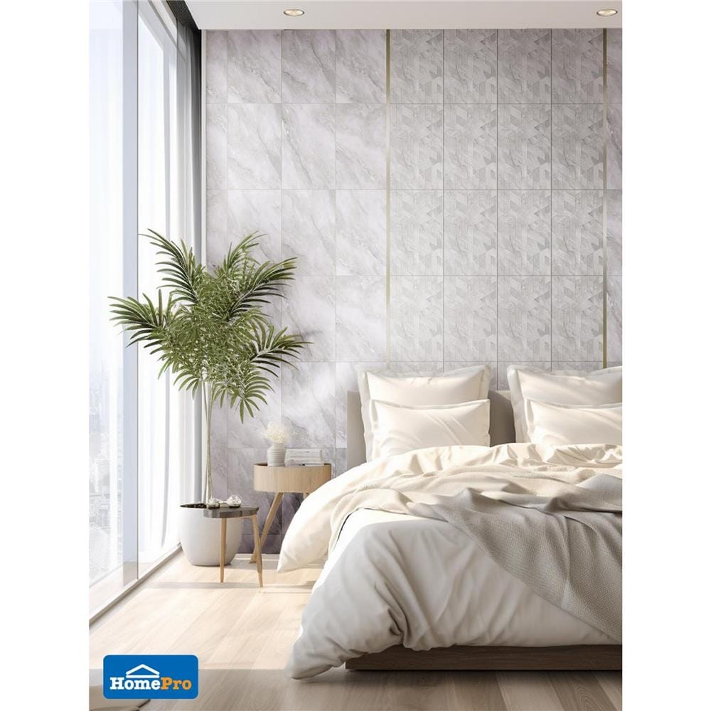 กระเบื้องผนัง 25x40 ซม. TARA อาร์กัส มาร์เบิล กลาง ไวท์ A 1 ตร.ม.