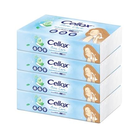 กระดาษเช็ดหน้า CELLOX ACNE 100 แผ่น แพ็ก 4_0