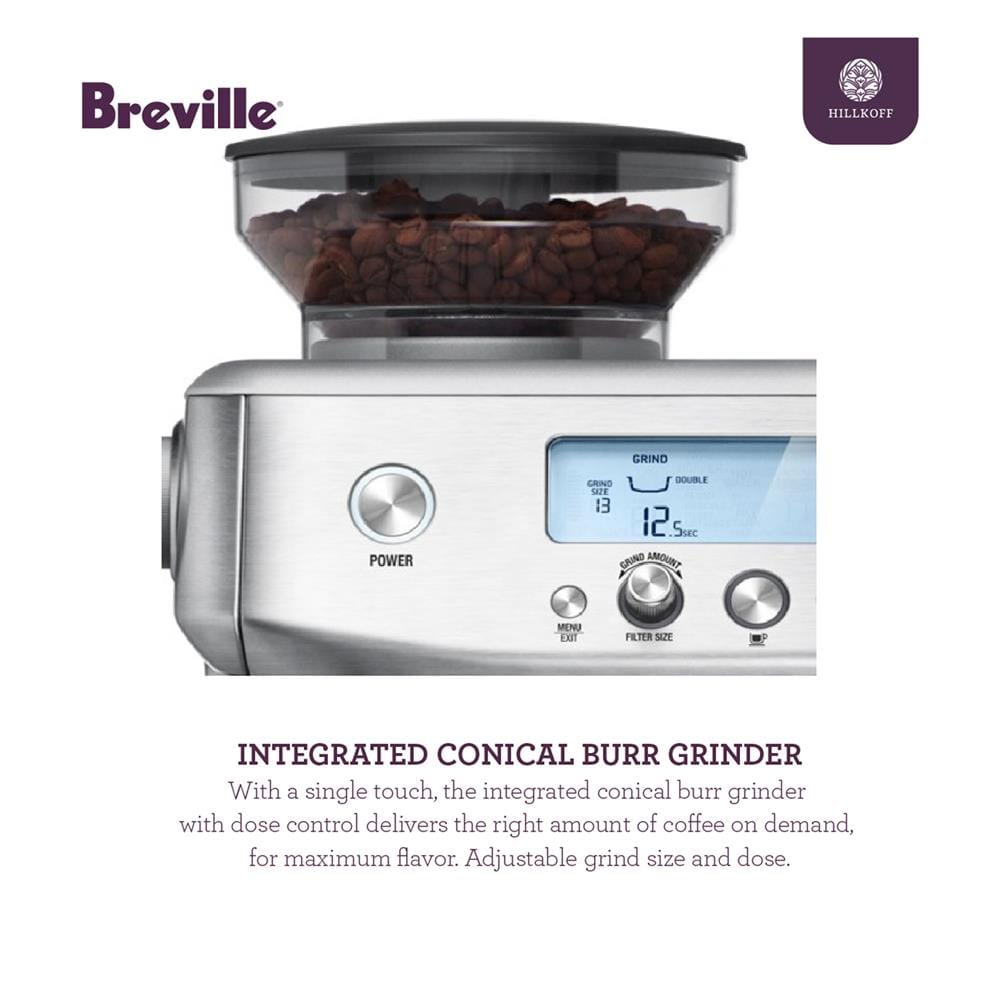 เครื่องชงกาแฟ BREVILLE BES878 สีเงิน