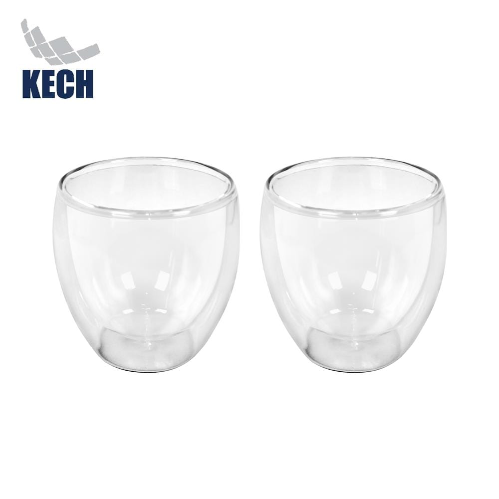 แก้วน้ำ 250 มล. KECH DOUBLE WALL C (แพ็ก 2 ใบ)