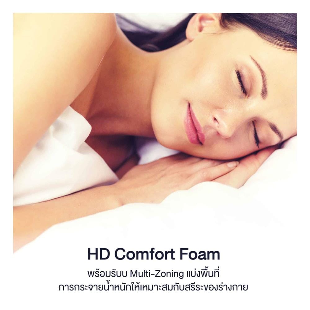 ที่นอนโฟม 5 ฟุต LOTUS รุ่น ELIPSE พร้อมหมอนหนุน 2 ชิ้น