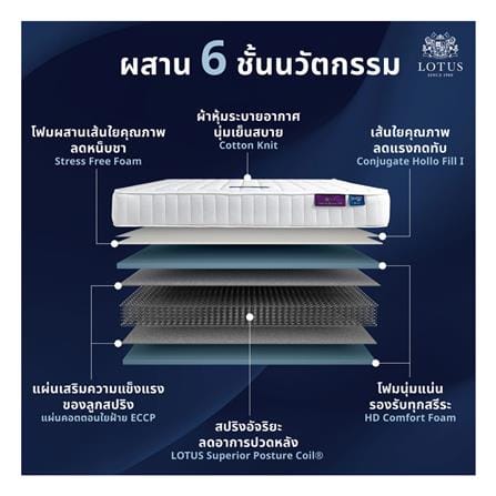 ที่นอนสปริง 6 ฟุต LOTUS รุ่น ANGELUS_4