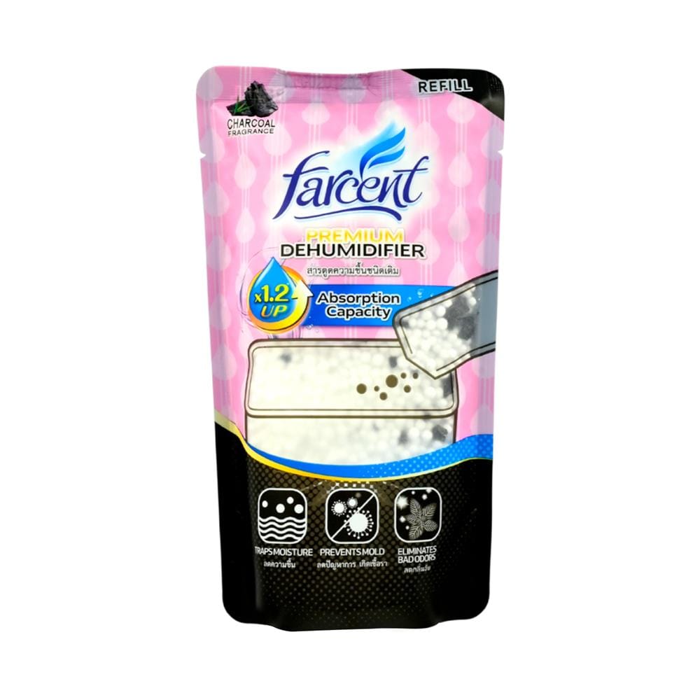 รีฟิลสารดูดความชื้น FARCENT CHARCOAL 350 กรัม แพ็ก 3 ชิ้น