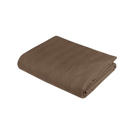 ผ้าปูที่นอน PICASSO MICRO SATIN 110X115 นิ้ว ลายริ้ว สี BROWN_1