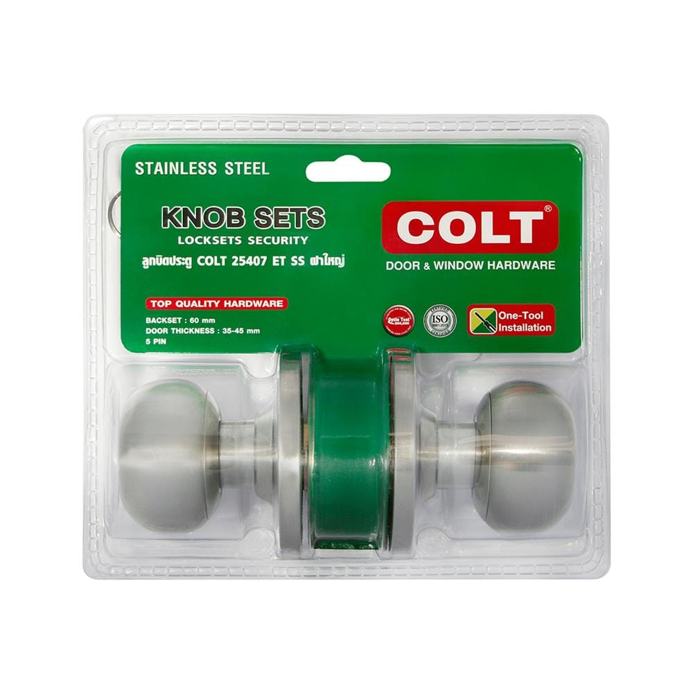 ลูกบิดประตู หัวจัน COLT 25407 สีสเตนเลส
