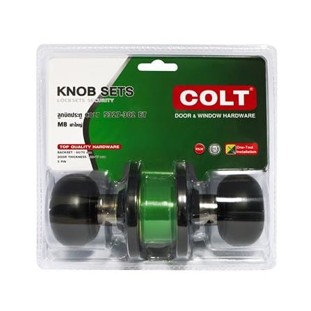 ลูกบิดประตู หัวจัน COLT 5327-302 สีดำ_4