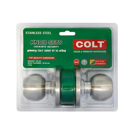 ลูกบิดประตู หัวกลม COLT 26507 สีสเตนเลส_4