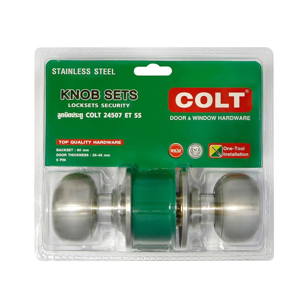 ลูกบิดประตู หัวจัน COLT 24507 สีสเตนเลส