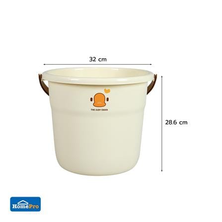ถังน้ำกลม PLIM DUCKY 16 ลิตร สีครีม_5