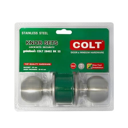 ลูกบิดประตูห้องน้ำ หัวกลม COLT 28402 สีสเตนเลส_4