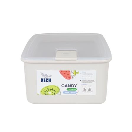 กล่องอาหาร 1.4 ลิตร KECH CANDY 9714 สีเบจ_2