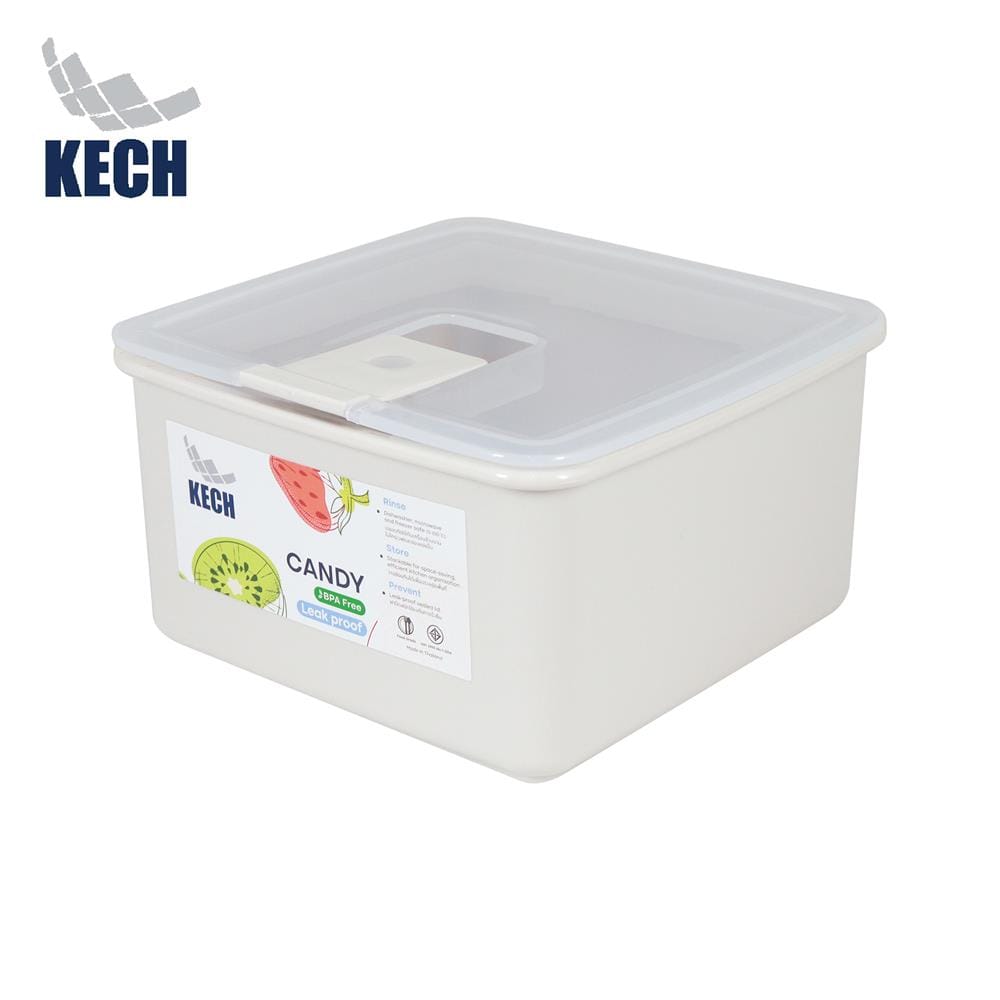 กล่องอาหาร 0.92 ลิตร KECH CANDY 9712 สีเบจ_0