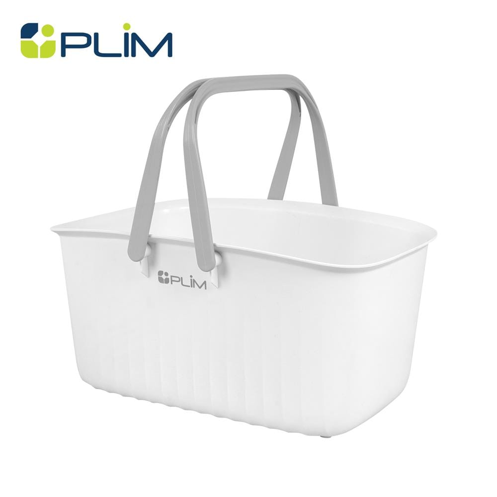 ถังหูหิ้ว PLIM VIVE 30x22x15 ซม. สีขาว_1
