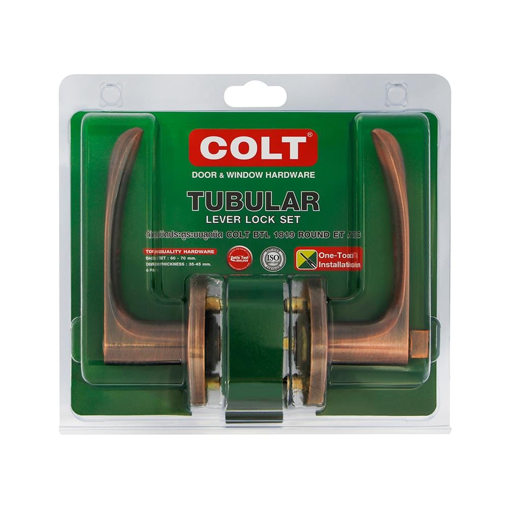 มือจับก้านโยก COLT BTL 1819 ROUND ET สีทองแดงรมดำ