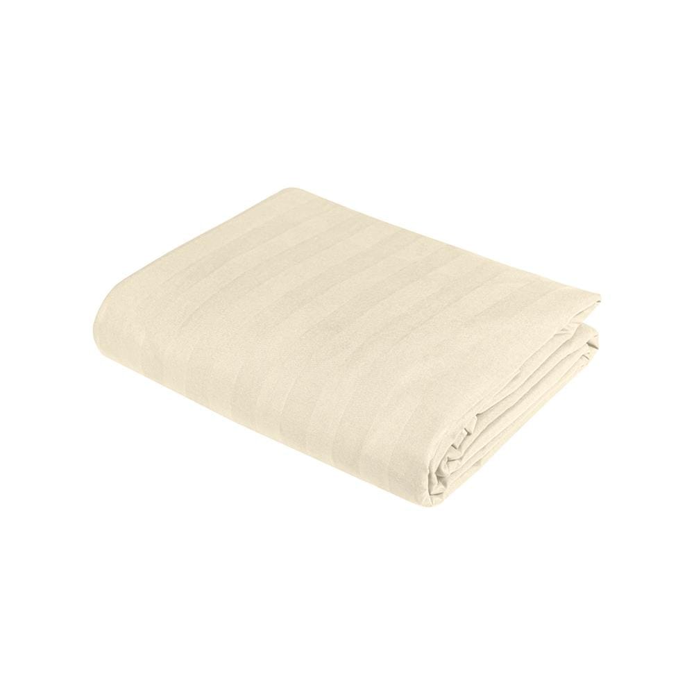 ผ้าปูที่นอน PICASSO MICRO SATIN 110X115 นิ้ว ลายริ้ว สี CREAM