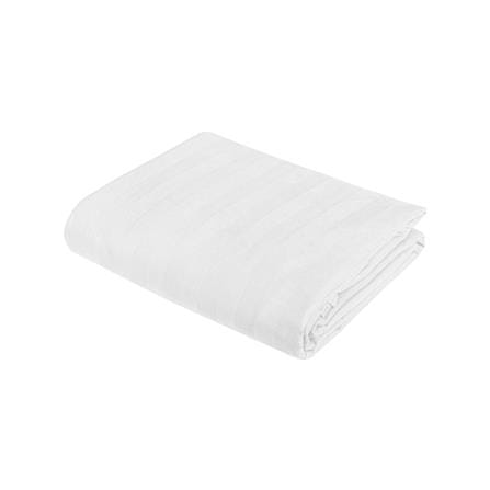 ผ้าปูที่นอน PICASSO MICRO SATIN 90X110 นิ้ว ลายริ้ว สี WHITE_1
