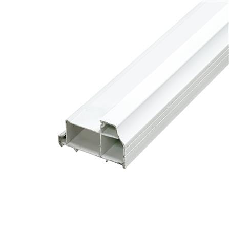 ชุดประตูห้องน้ำ UPVC พร้อมวงกบและบานพับ AZLE 2 ลายตัด 70X200 ซม. สีขาว ไม่เจาะลูกบิด_4