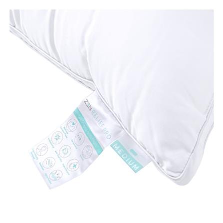 หมอนหนุน ไมโครไฟเบอร์ FROLINA ZEN RELIEF PRO MEDIUM 19x29 นิ้ว สีขาว_3