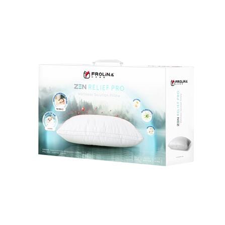 หมอนหนุน ไมโครไฟเบอร์ FROLINA ZEN RELIEF PRO SOFT 19x29 นิ้ว สีขาว_4