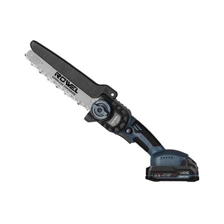 เลื่อยโซ่ไร้สาย (พร้อมแบตเตอรี่) ROWEL GT-CCS08 8 นิ้ว 20 โวลต์_0