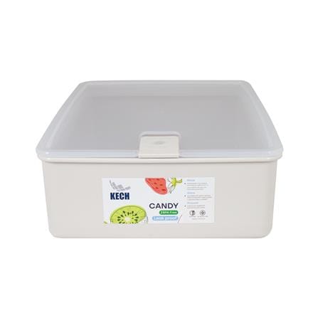 กล่องอาหาร 3 ลิตร KECH CANDY 9715 สีเบจ_2
