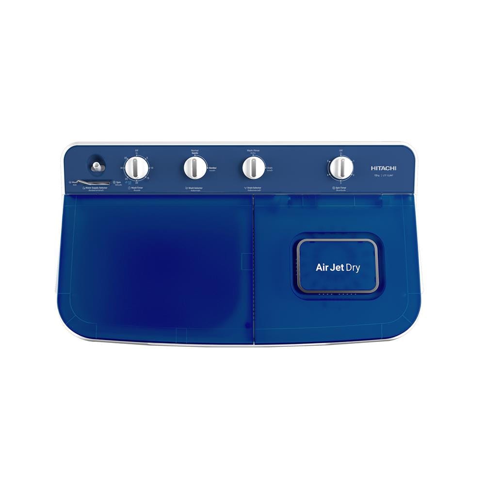 เครื่องซักผ้า 2 ถัง HITACHI LTT 12JWT PFB 12 กก. สีขาวฟ้า