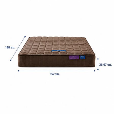 ที่นอนสปริง 5 ฟุต LOTUS รุ่น PREMIUM II พร้อมหมอนหนุน 2 ชิ้น_15