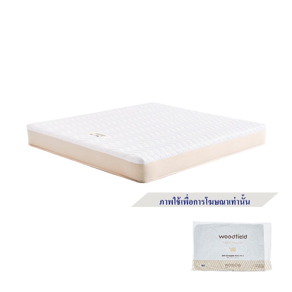ที่นอนพ็อกเก็ตสปริง 3.5 ฟุต WOODFIELD รุ่น S-HYBRID PRO พร้อมหมอนหนุน 1 ชิ้น