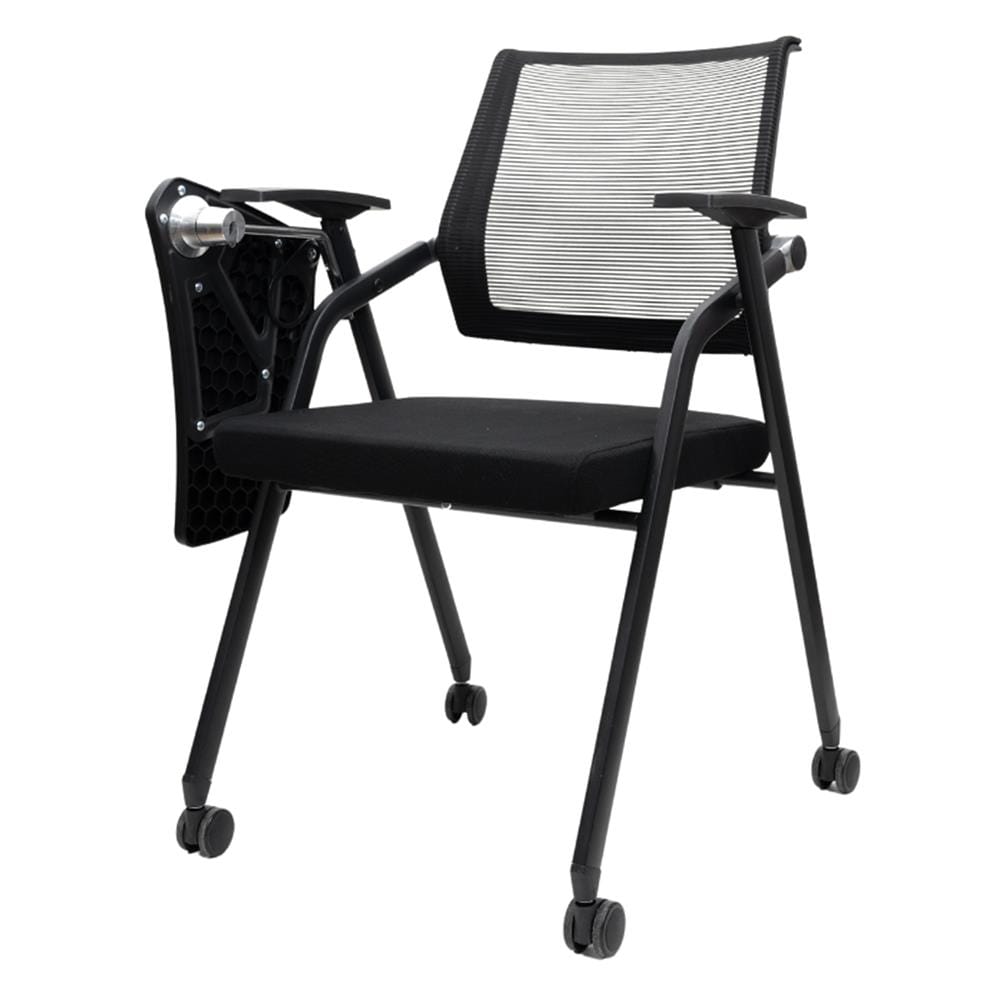 เก้าอี้สำนักงาน OFFICEINTREND PRO LECTURE CHAIR WITH TABLET AND CASTERS สีดำ