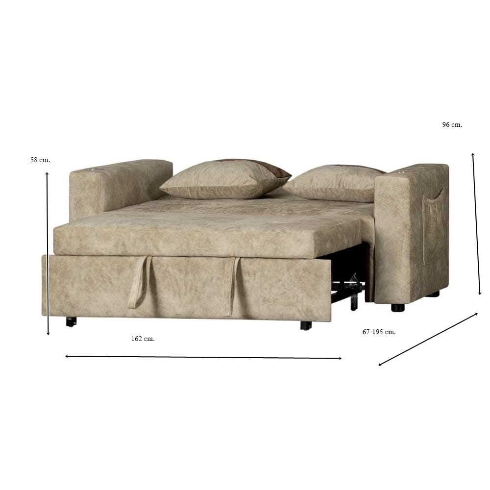 โซฟาเบด AS FURNITURE CHARLOTTE CCRU36 สีครีม