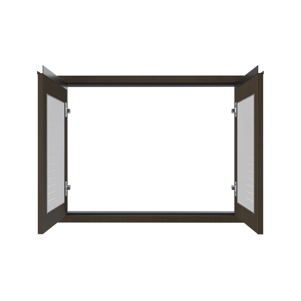 หน้าบานคู่เกล็ดเต็ม JUPITER SILKY BROWN 87x67 ซม. สีน้ำตาล