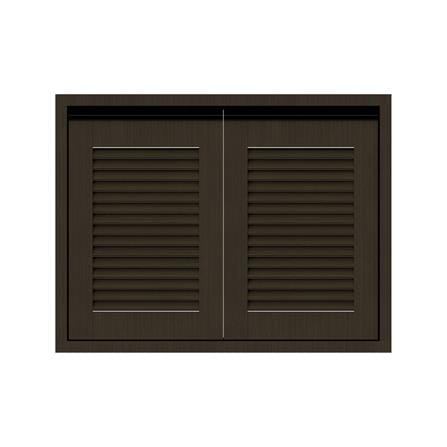 หน้าบานคู่เกล็ดเต็ม JUPITER SILKY BROWN 87x67 ซม. สีน้ำตาล