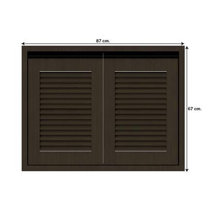 หน้าบานคู่เกล็ดเต็ม JUPITER SILKY BROWN 87x67 ซม. สีน้ำตาล_3