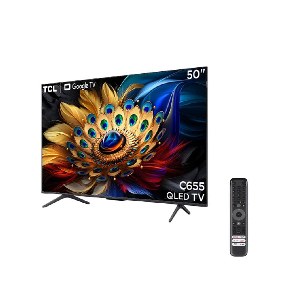 ทีวีคิวแอลอีดี 50 นิ้ว TCL (4K, QLED, GOOGLE TV) 50C655