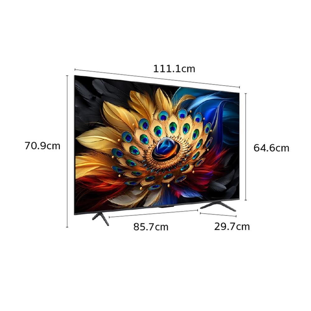 ทีวีคิวแอลอีดี 50 นิ้ว TCL (4K, QLED, GOOGLE TV) 50C655