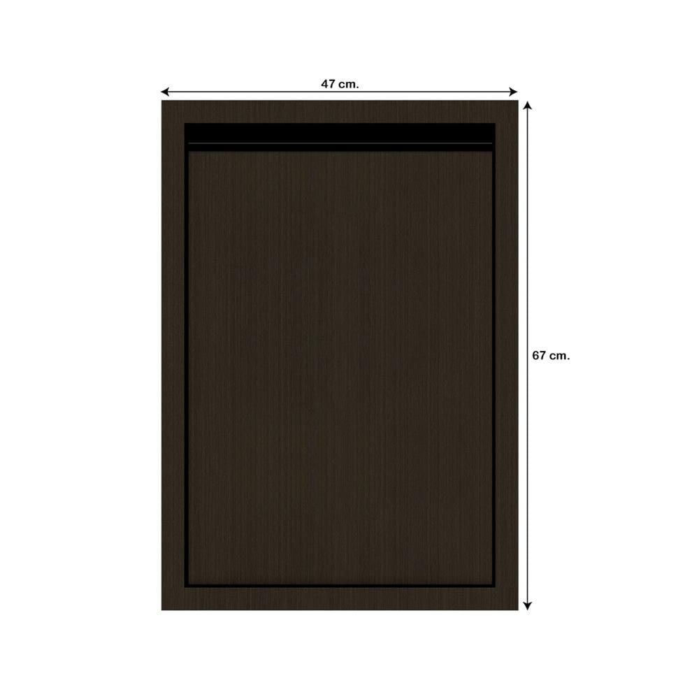 บานซิงค์เดี่ยว JUPITER SILKY BROWN 47x67 ซม. สีน้ำตาล