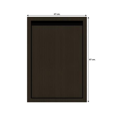 บานซิงค์เดี่ยว JUPITER SILKY BROWN 47x67 ซม. สีน้ำตาล_4