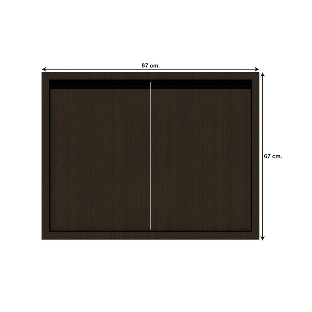 บานซิงค์คู่เรียบ JUPITER SILKY BROWN 87x67 ซม. สีน้ำตาล