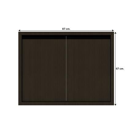 บานซิงค์คู่เรียบ JUPITER SILKY BROWN 87x67 ซม. สีน้ำตาล_4